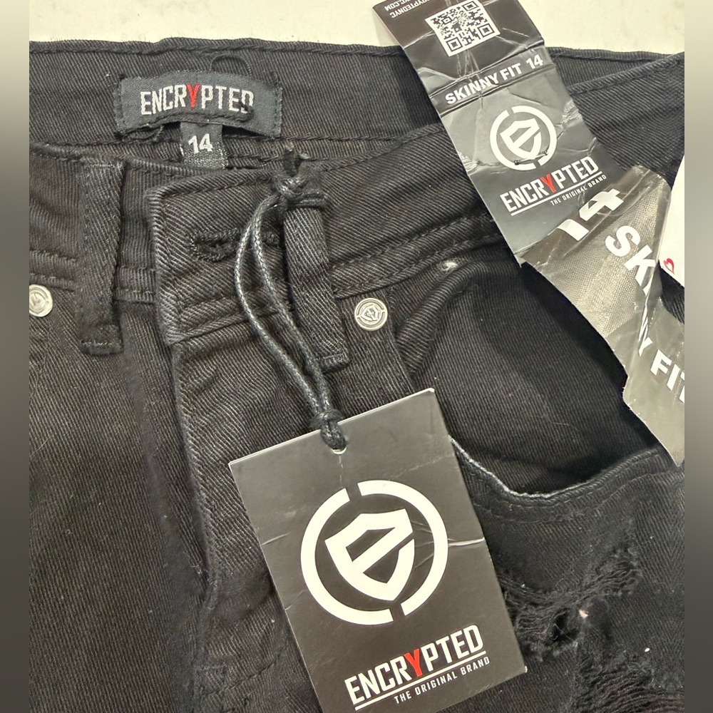 Black Distressed Cargo Skinny Jeans